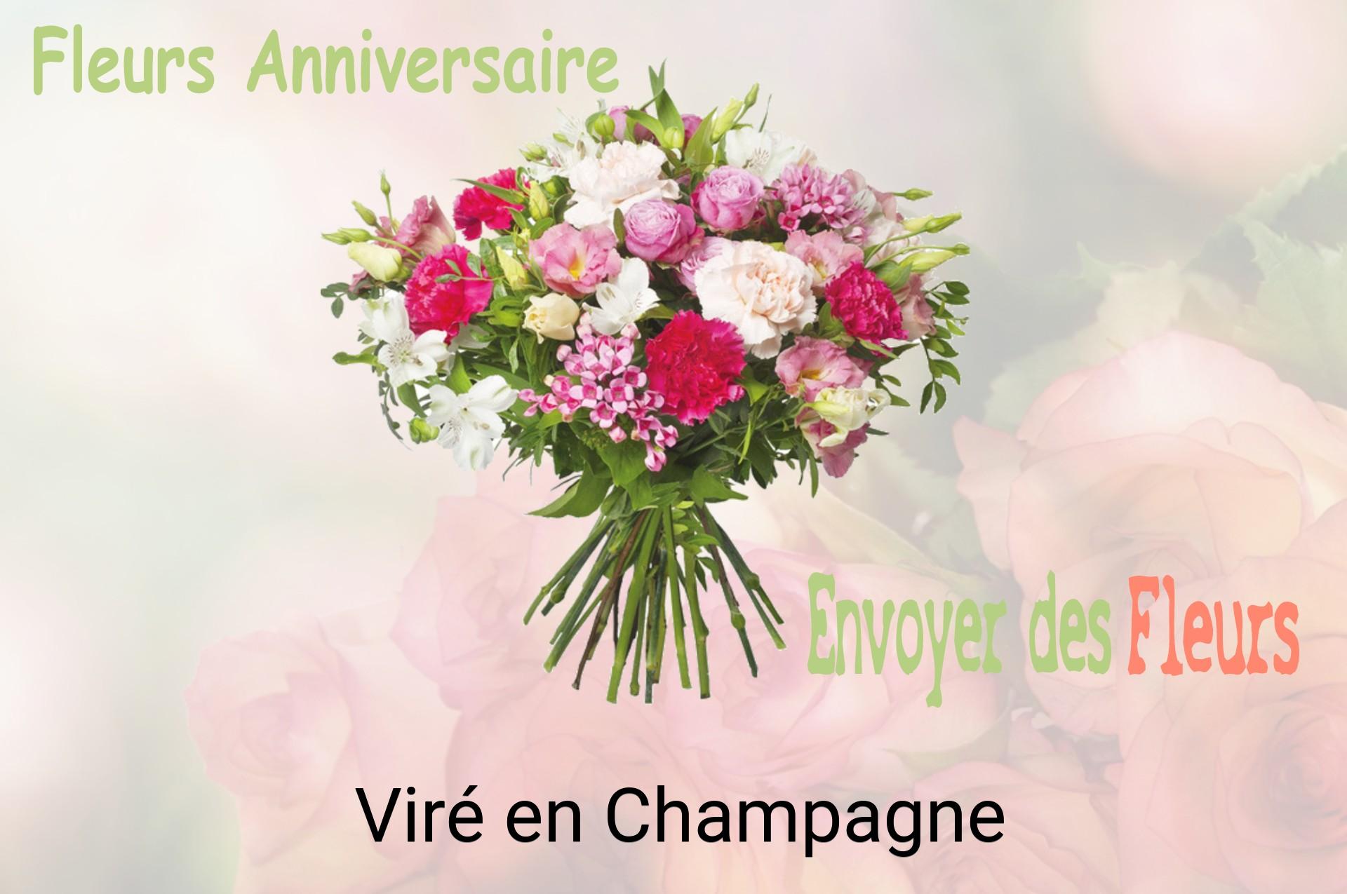 Bouquet de fleurs d’anniversaire livré à Viré-en-Champagne