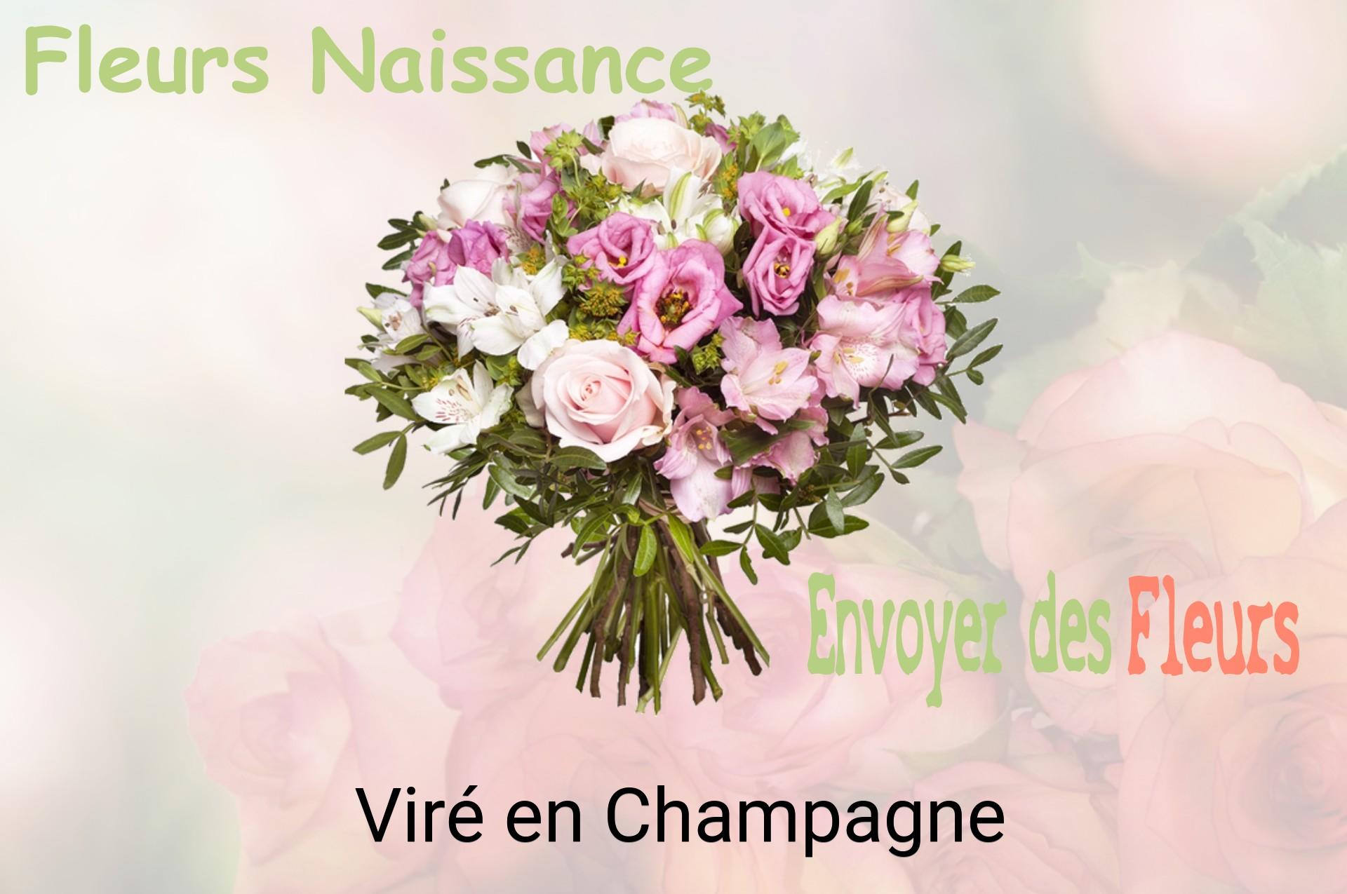Bouquet de fleurs de naissance livré à Viré-en-Champagne