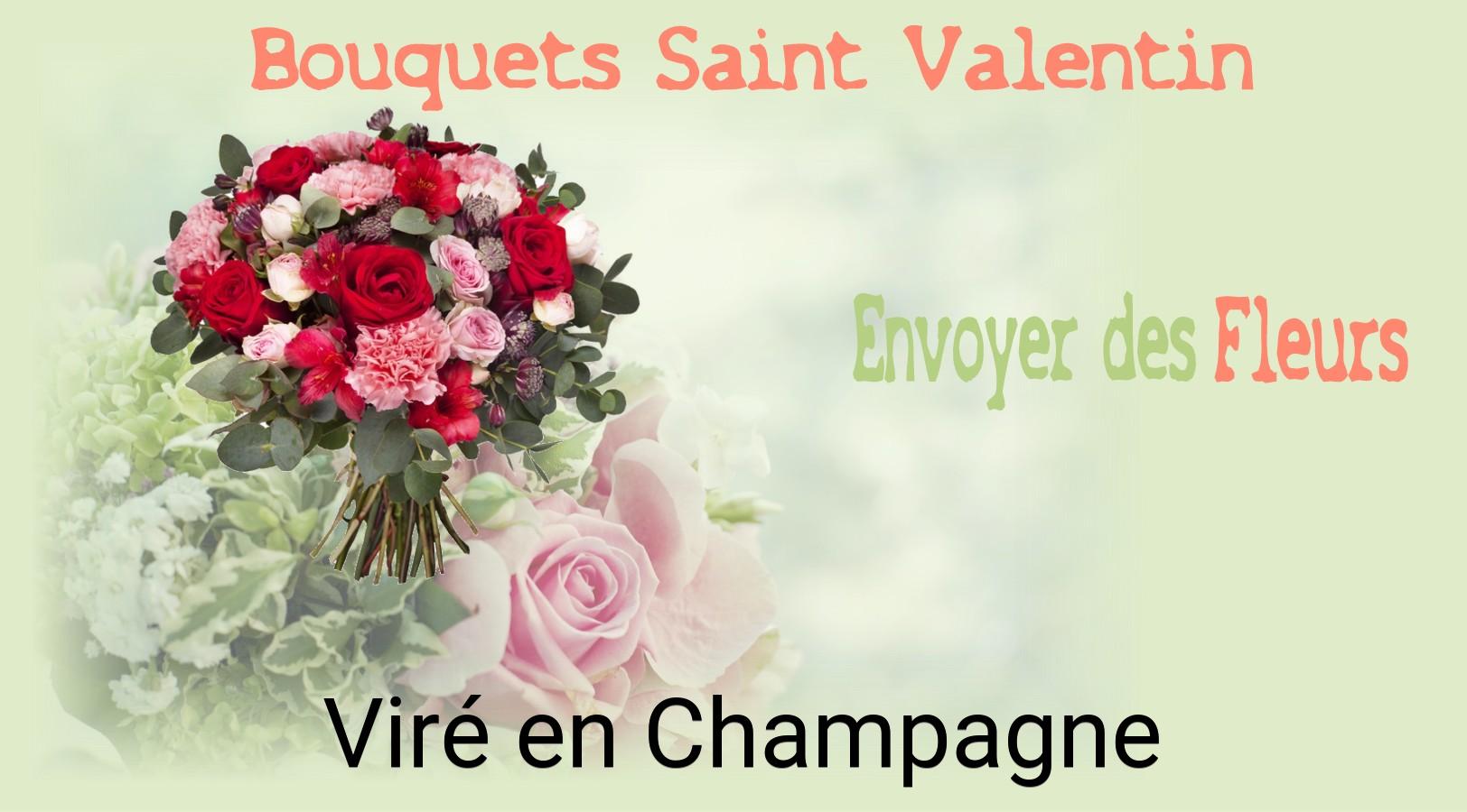 Roses de Saint-Valentin livrées à Viré-en-Champagne